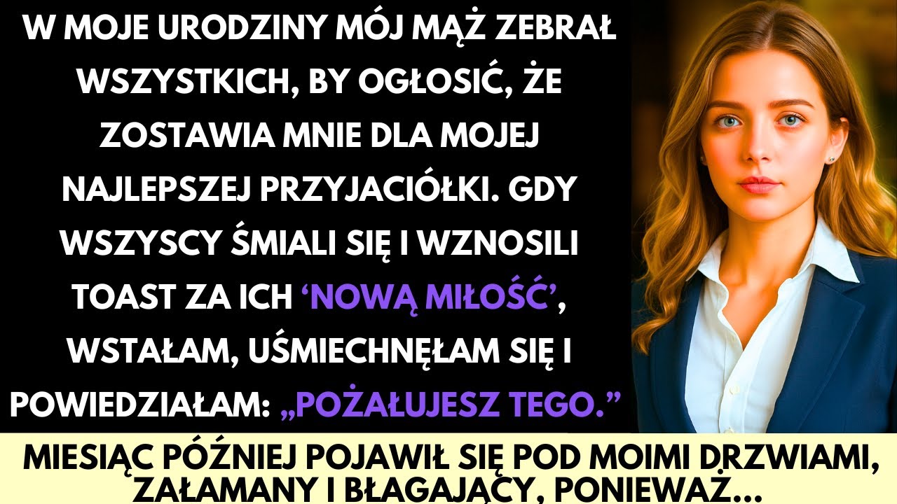 W Moje Urodziny Mąż Opuścił Mnie Dla Mojej Najlepszej Przyjaciółki. Miesiąc Później Błagał O Powrót!