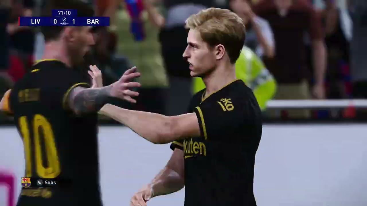 e football 2021  UCL Match -  Fc Barcelona vs Liverpool