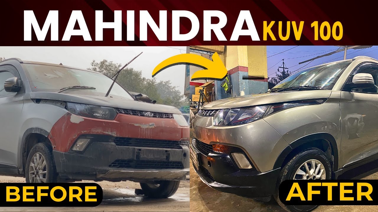 Mahindra KUV100 Full Denting & Painting Job | Verma's Car Clinic #mahindra