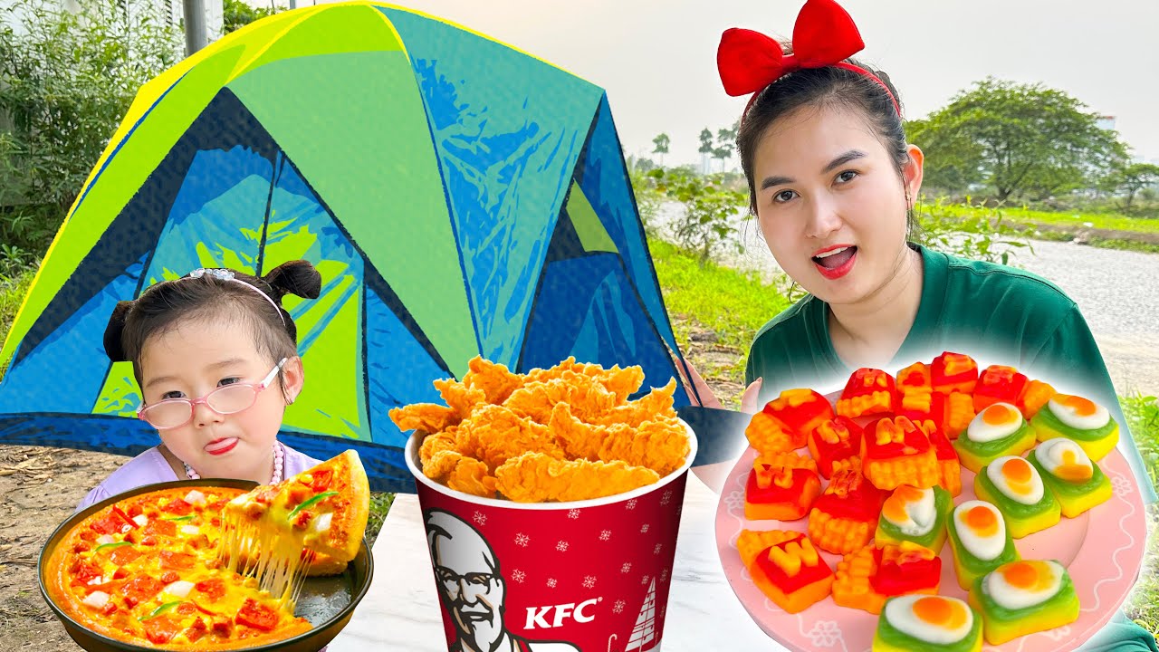 Cam Cam tổng hợp video nấu ăn, c&aacute;c m&oacute;n si&ecirc;u ngon: B&aacute;nh pizza , kem b&ocirc;ng, thạch c&aacute; heo, mực chi&ecirc;n.