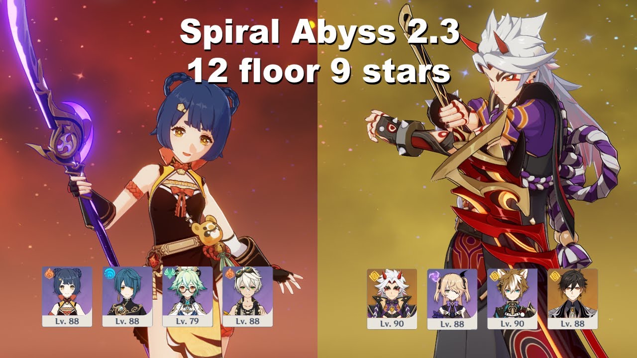 2.3 Spiral Abyss Floor 12 | Xiangling (C6) & Arataki Itto (C1)  + Gorou (C4) | Genshin Impact
