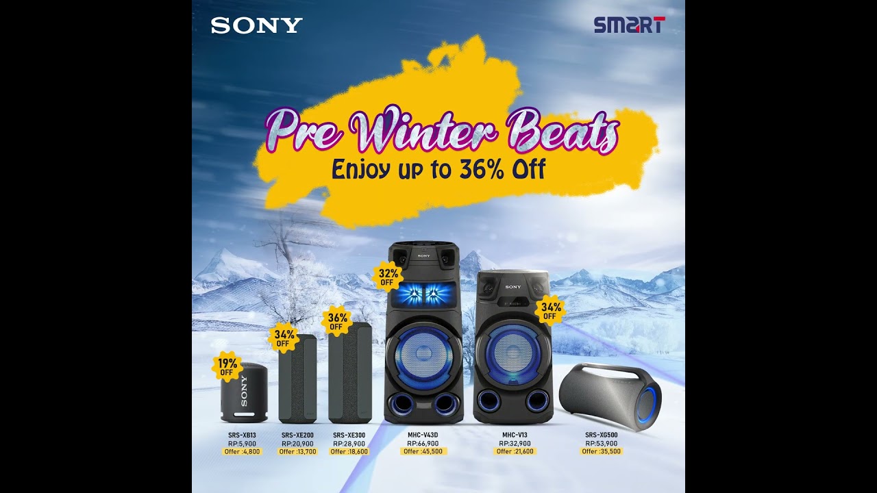 SONY 𝐏𝐫𝐞-𝐖𝐢𝐧𝐭𝐞𝐫 𝐁𝐞𝐚𝐭𝐬: 𝐄𝐧𝐣𝐨𝐲 𝐮𝐩 𝐭𝐨 𝟑𝟔% 𝐎𝐅𝐅 | Sony - Smart