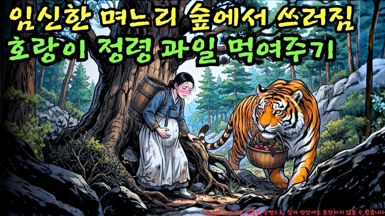 👉 임신한 며느리가 시켜진 물길러 가다 숲에서 쓰러졌을 때, 호랑이 정령이 과일을 가져와 입에 먹여주다… 이 행동은 과연 위험할까? | 야담 |옛날이야기 |민담 |전설 | 설화