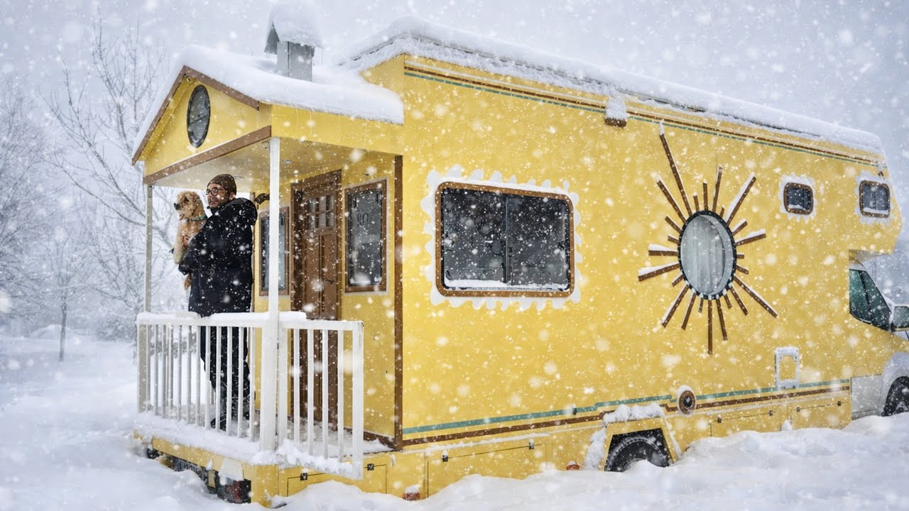❄️Тихий снежный день в нашем уютном крошечном домике | Медленная жизнь зимой