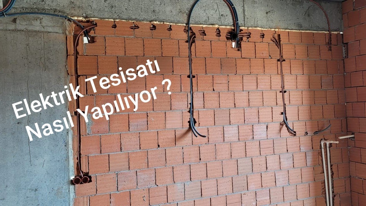 Elektrik Tesisatı Nasıl Yapılıyor? Sıvadan önce desant hazırlık