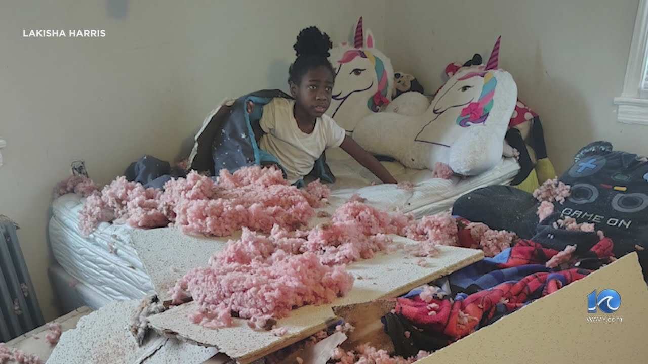 Portsmouth apartment ceiling falls on kids