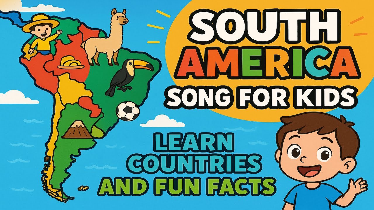 Learn Countries and Fun Facts | South America Song for Kids