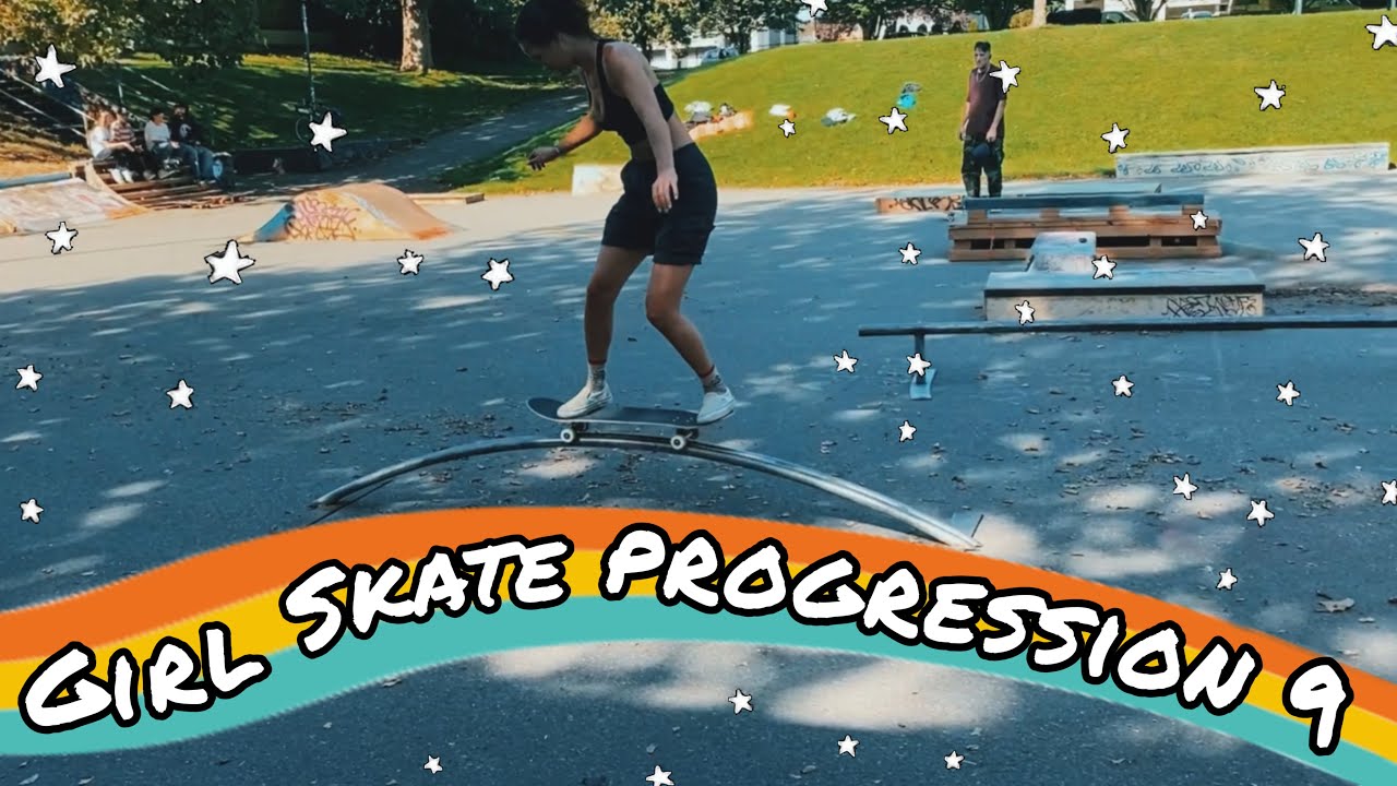 Girl Skate Progression 9 ✨ - I actually learn how to skate a ledge?