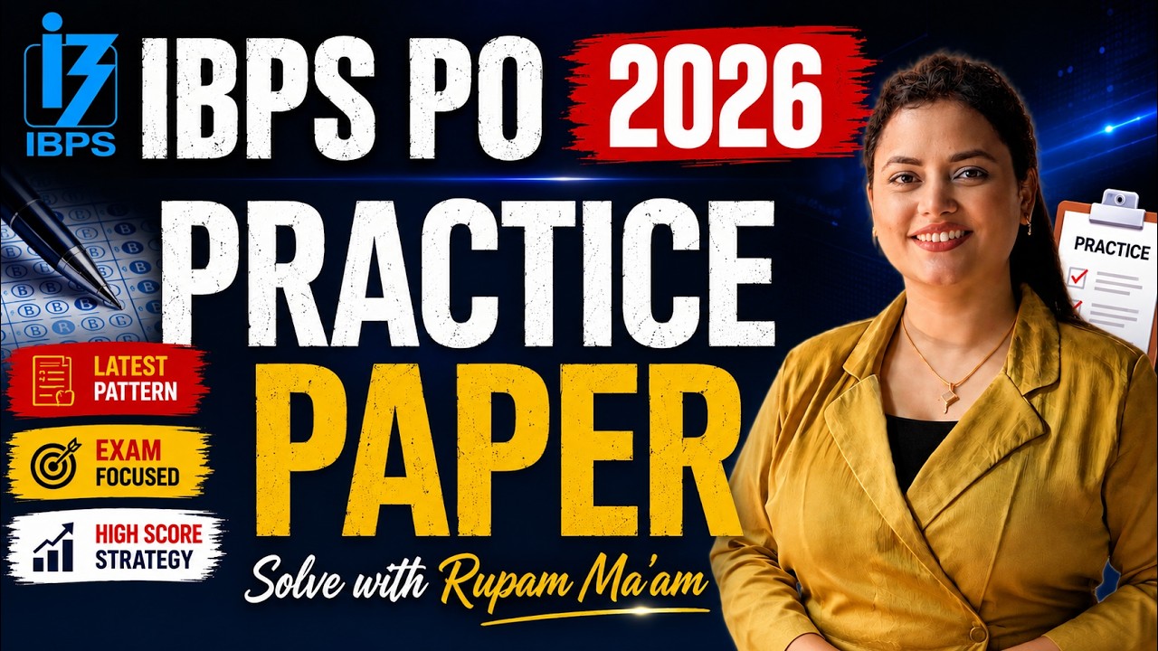 IBPS PO 2026 English Practice Paper | Most Expected Questions for Prelims | Solve with Rupam Ma'am