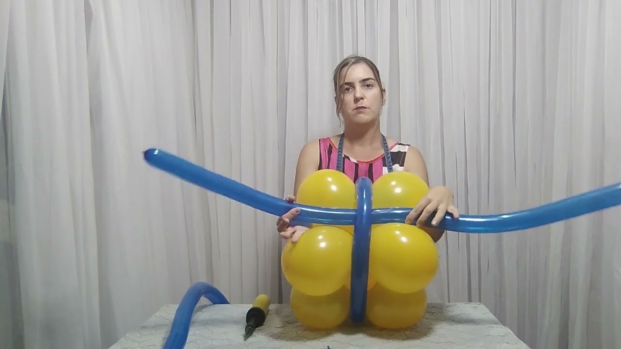 Como fazer uma caixa de presente com balões