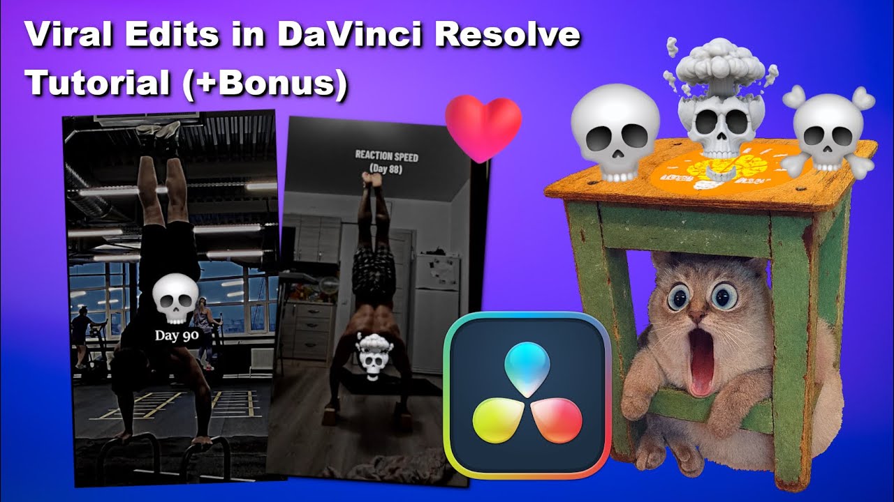 Как создавать вирусные короткие ролики, рилсы и тиктоки в DaVinci Resolve (полное руководство + б...