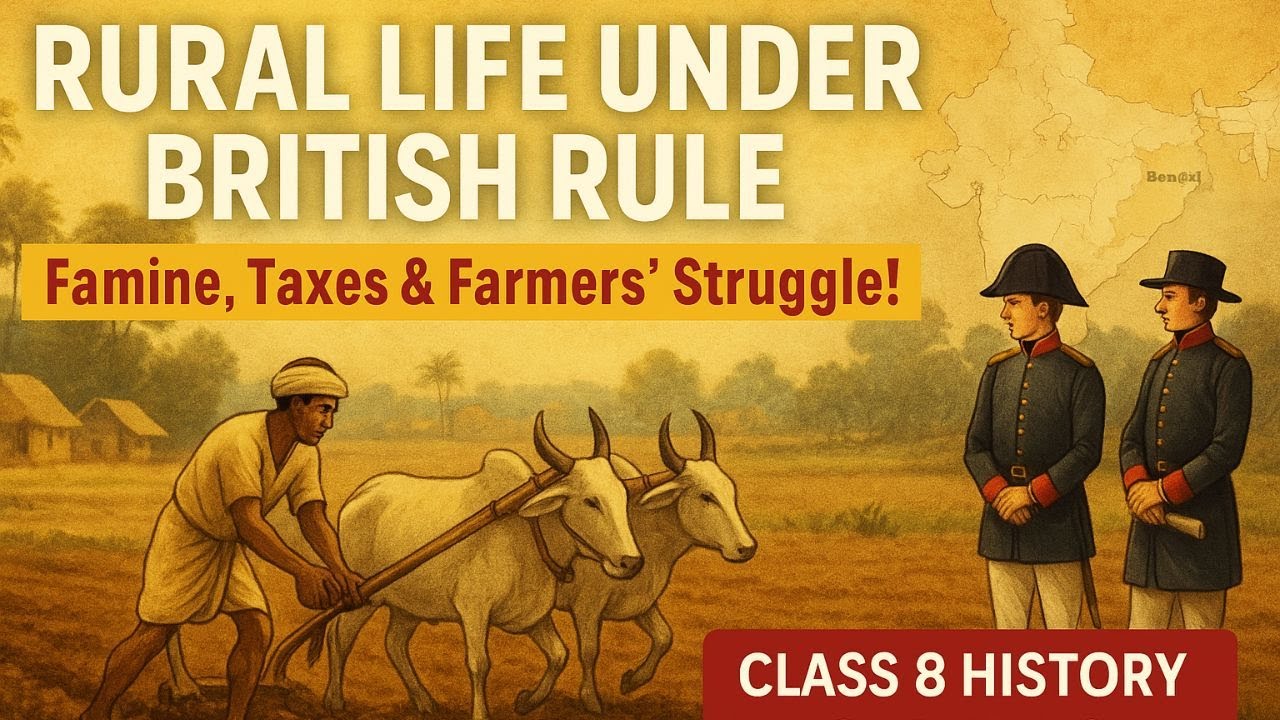 Class 8 History Chapter 3 – Rural Life and Society | Full NCERT Explanation | SST Animated Video
