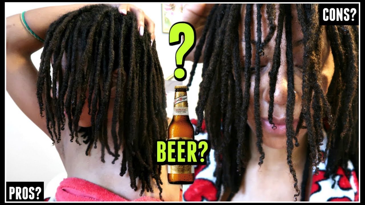 Washing Locs with BEER?!! | Hair Updates, Pros & Cons, Does it Work on Dreadlocks?