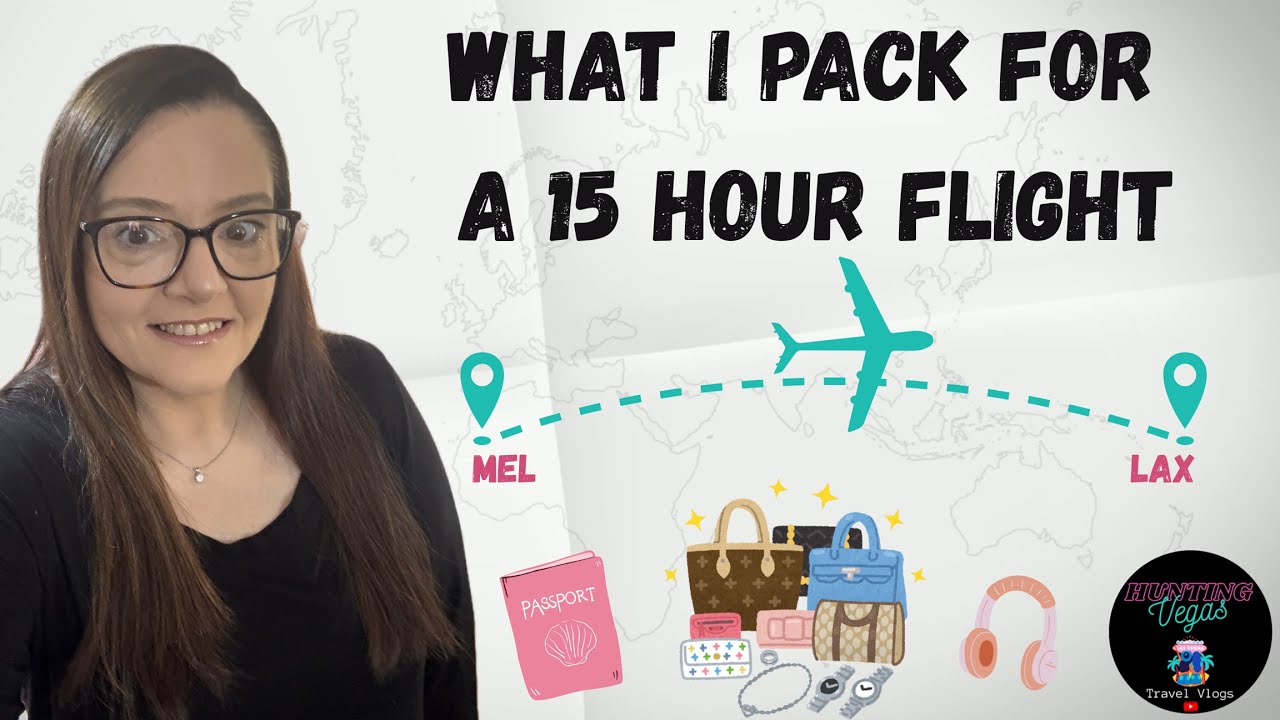 ✈️ PACK WITH ME! My Carry-On Essentials for Surviving a 15-Hour Flight | Hunting Vegas Vlog 🎒