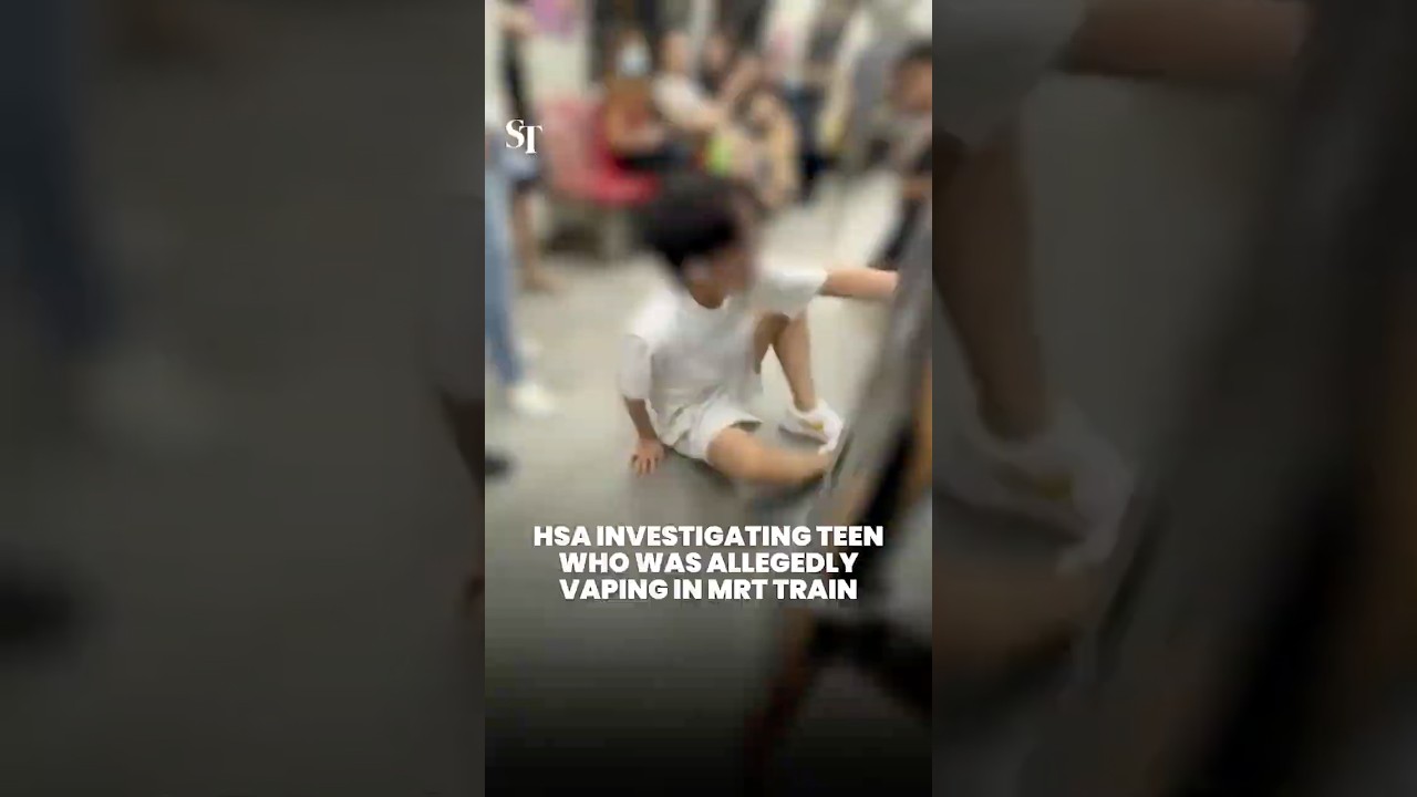 HSA investigating teen who was allegedly vaping in MRT train (July 31)