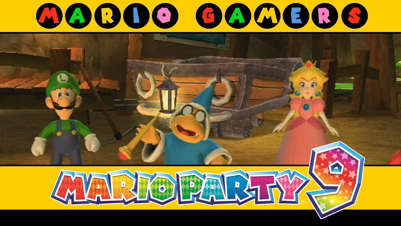 Mario Party 9 - Magma Mine (Luigi, Peach, Magikoopa, Shy Guy) - Solo Mode