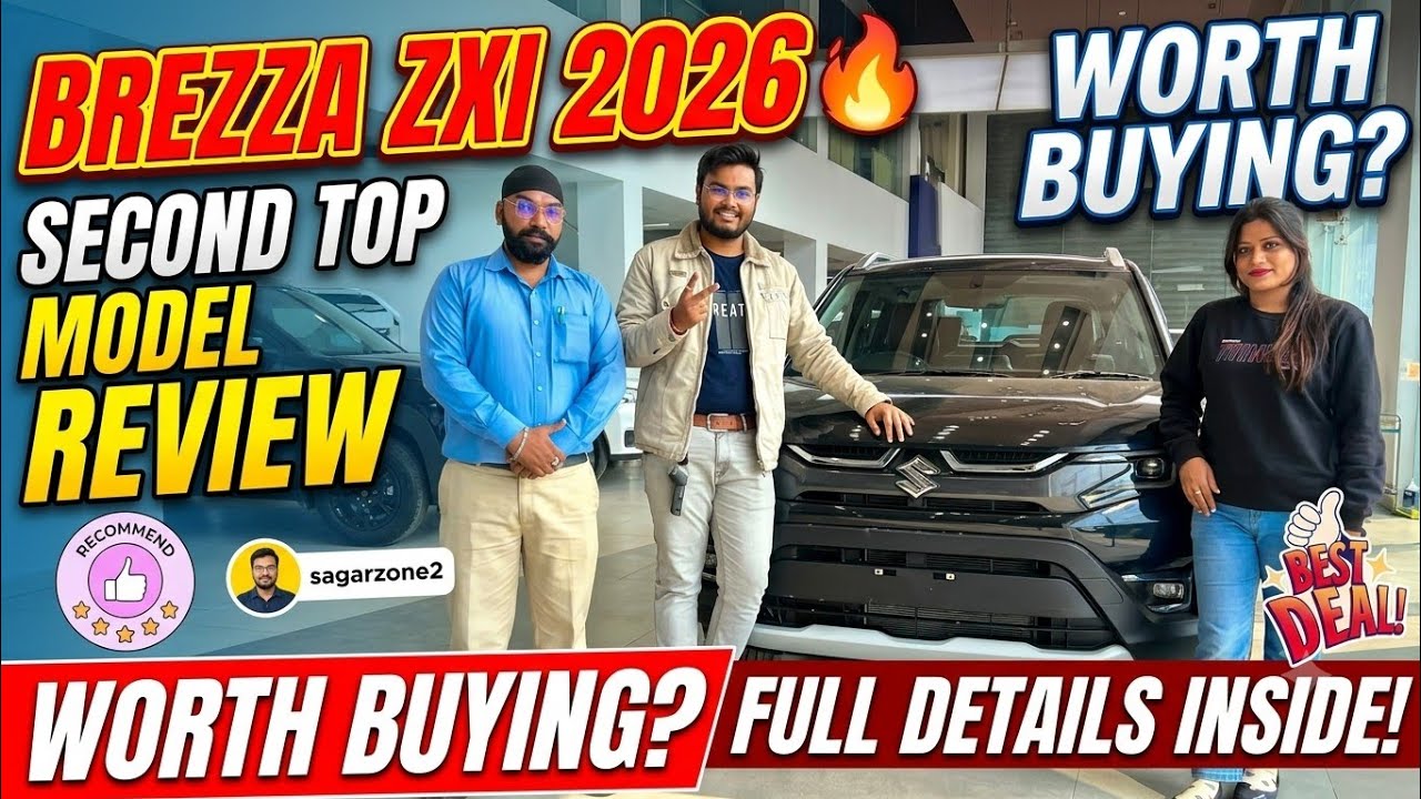 Maruti Brezza ZXI 2026 🔥 Second Top Model Review | Worth Buying? Full Details Inside!