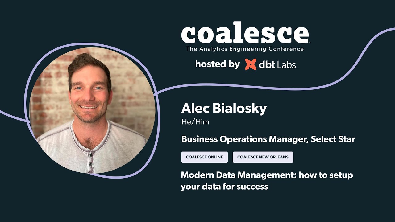 Modern Data Management: how to setup your data for success