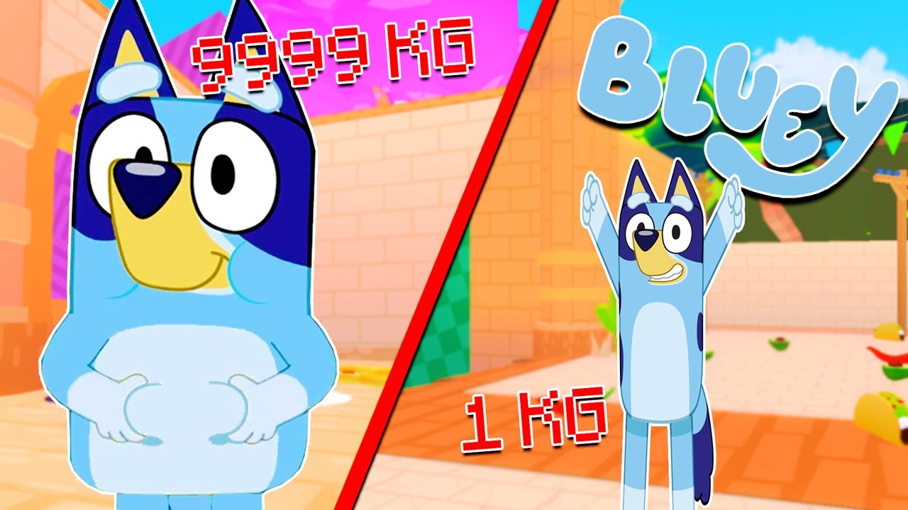 BLUEY se CONVIERTE en la MAS GORDITA de ROBLOX | Las Aventuras de BLUEY en ROBLOX!