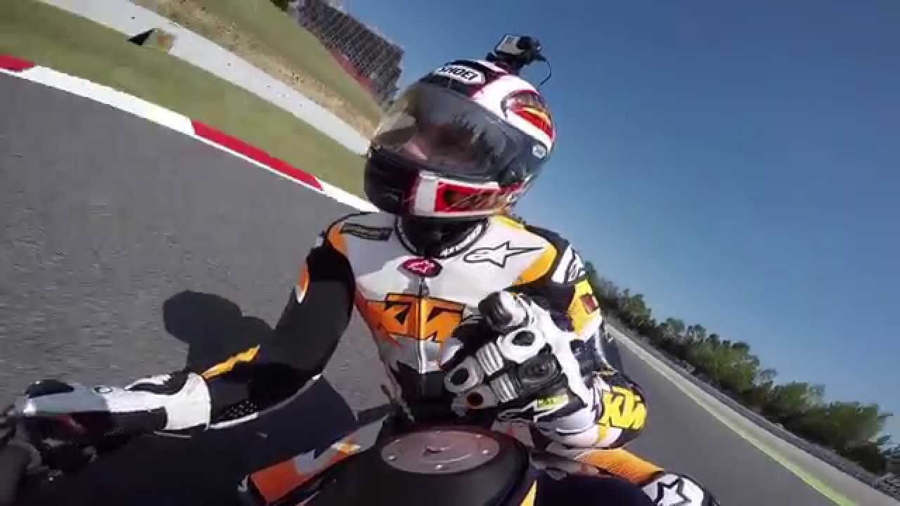 Onboard Lap Barcelona. KTM Super Duke R mit Alex Hofmann 2015