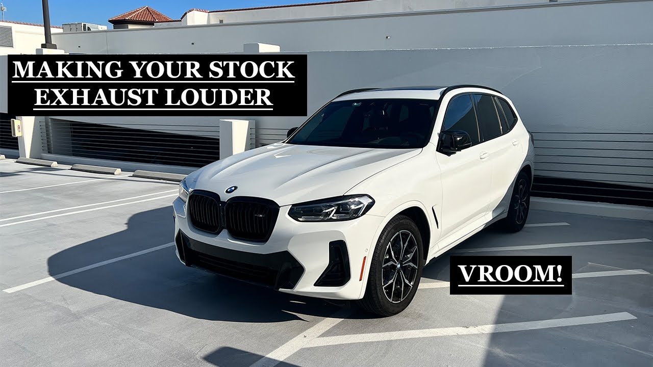 BMW X3 M40i 2022 года Как сделать штатный выхлоок ГРОМЧЕ БЕСПЛАТНО!