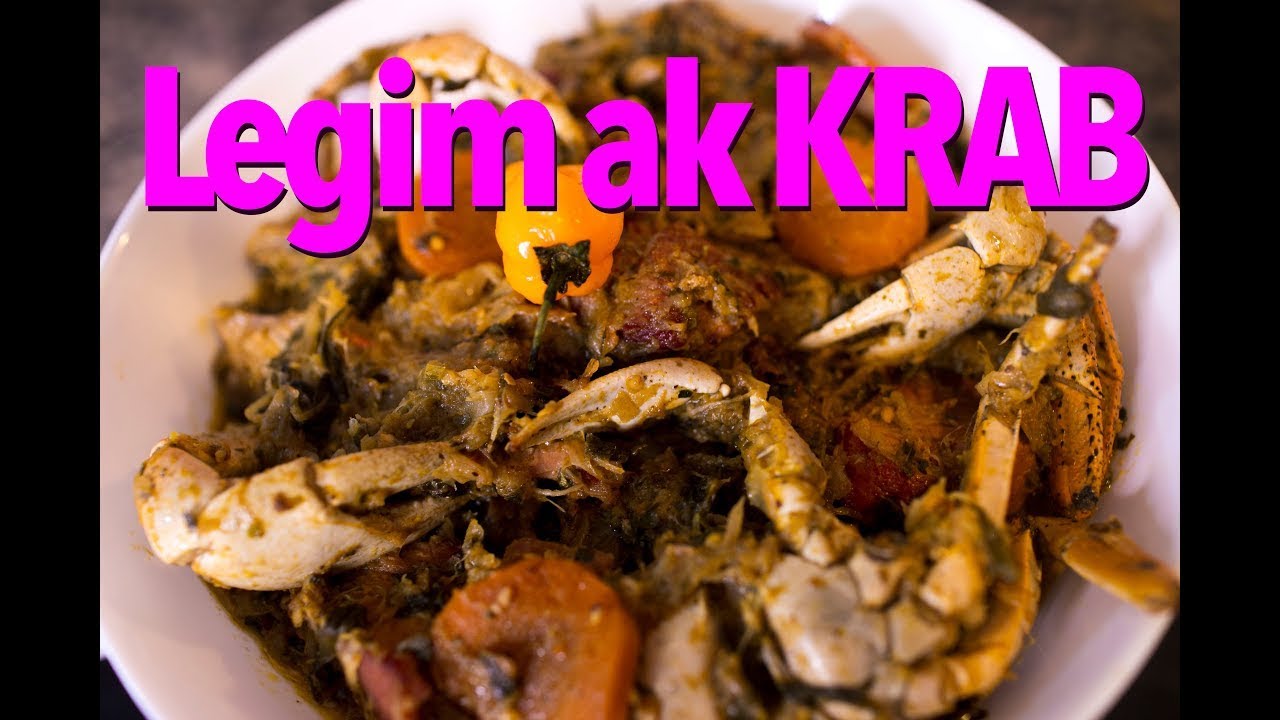 Legim ak krab (koupe dwèt)