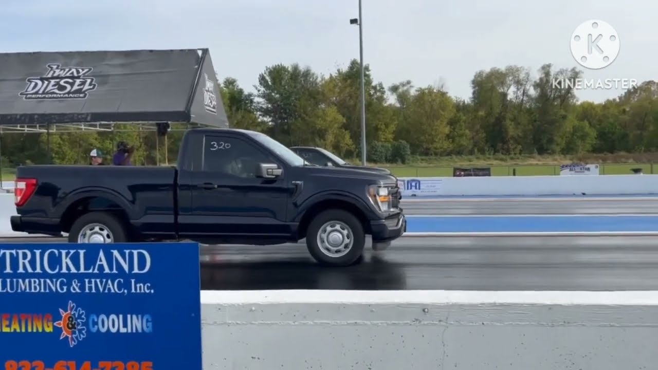 2023 F150 2wd 5.0L with 3.31 gears first time at the drag strip