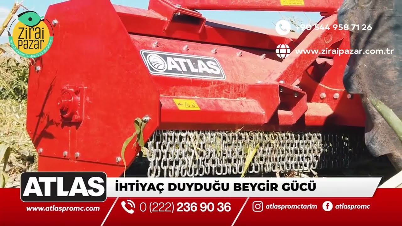 Atlas Tarım Makineleri Çift Taraftan Tahrik Sap Parçalama