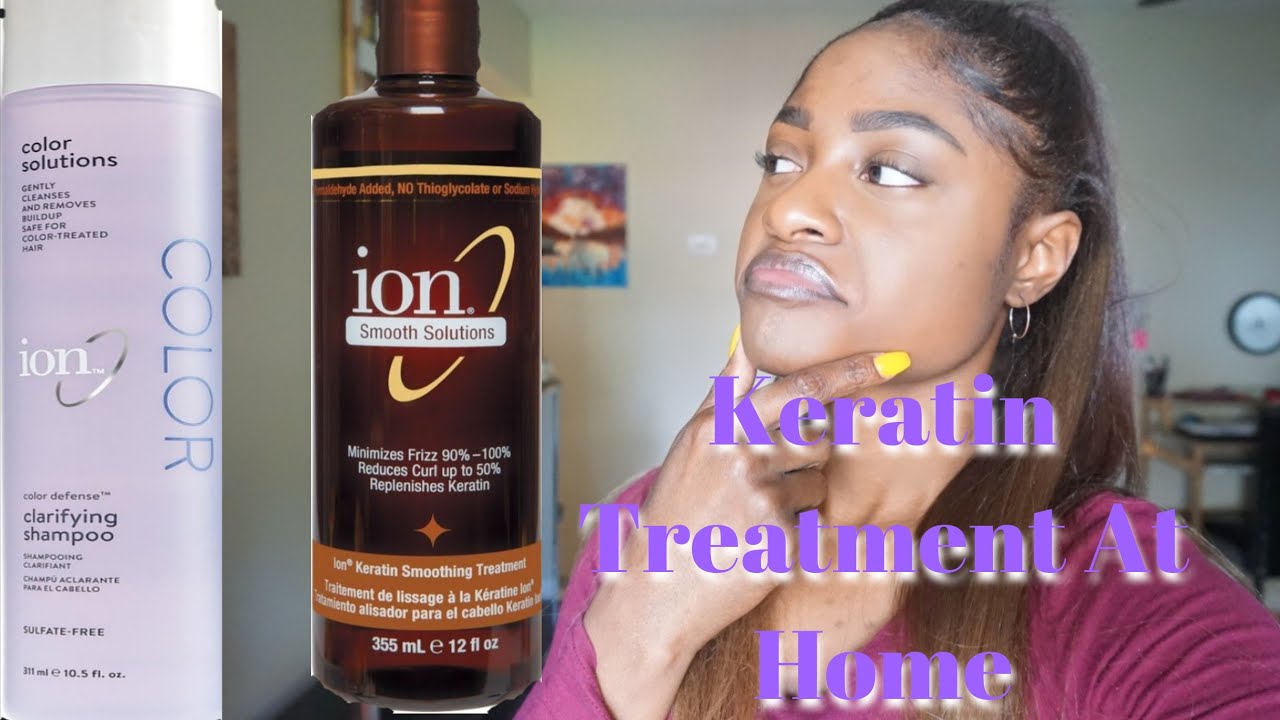 Keratin treatment on 4a hair | At home keratin treatment