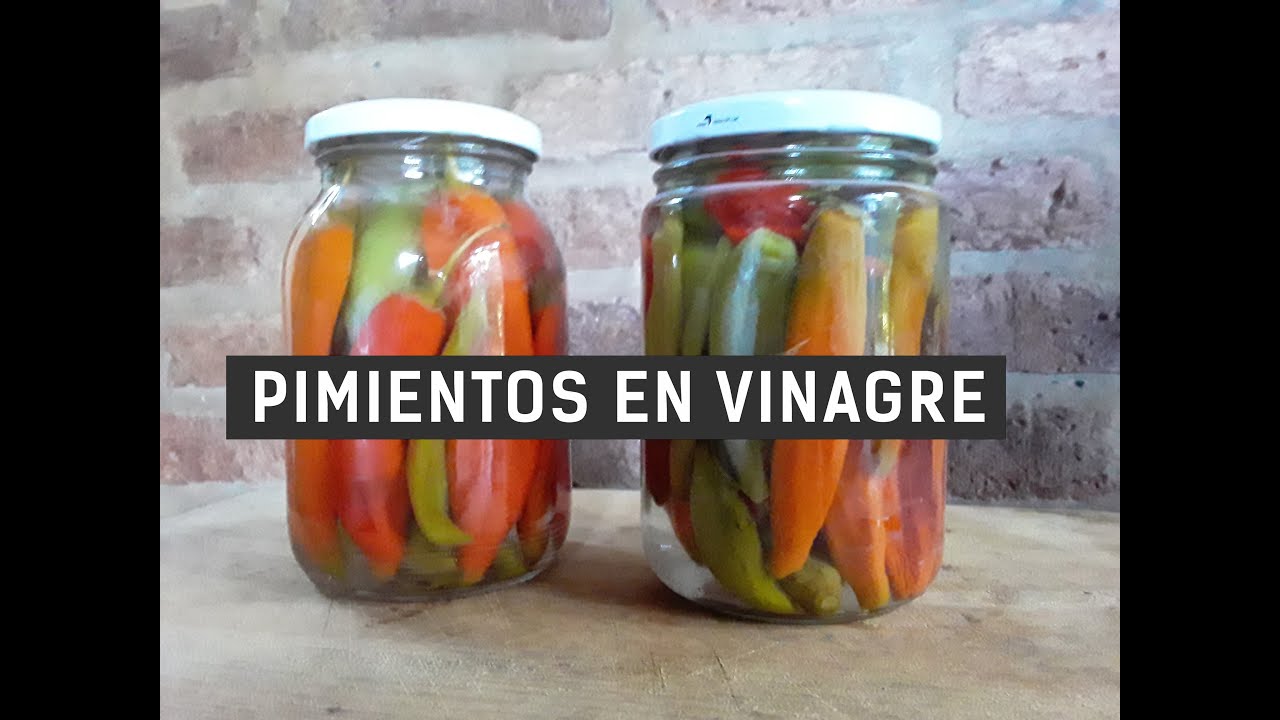C&oacute;mo preparar Aj&iacute;es en Vinagre🌶🌶🌶  Receta F&Aacute;CIL🌱 HUERTA ORG&Aacute;NICA ORNAMENTAL 🌱