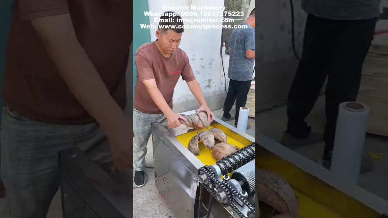 Automatic Coconut Husk Cube Dicing Cutting Machine