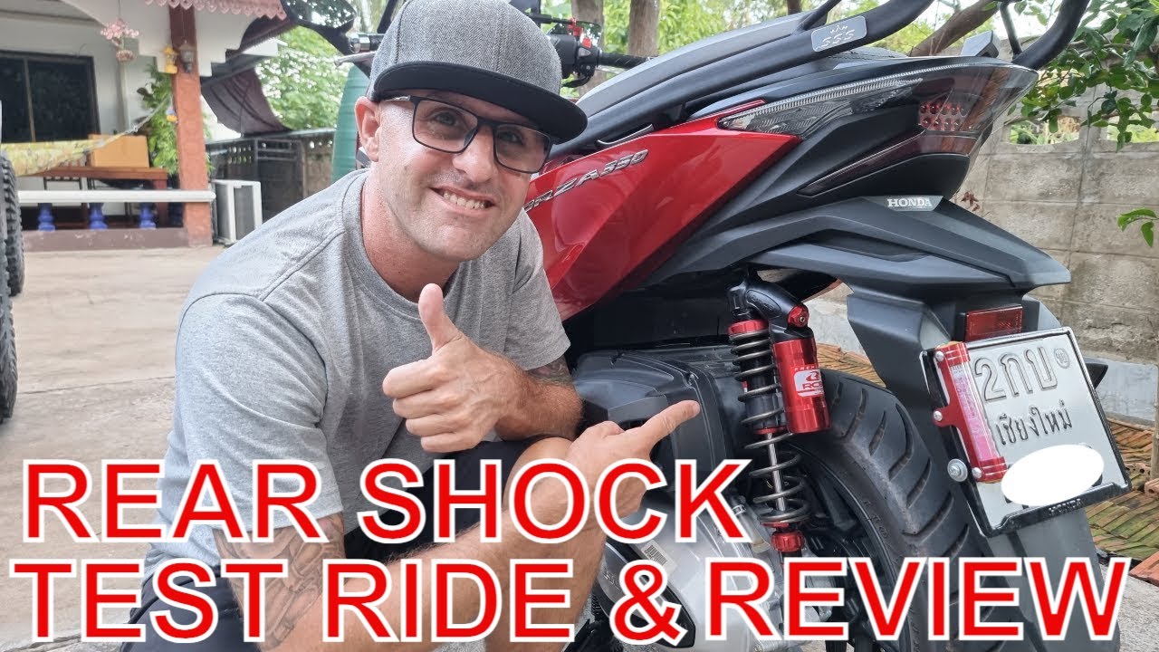 HONDA FORZA 350 RACING BOY SHOCK REVIEW AND TEST RIDE