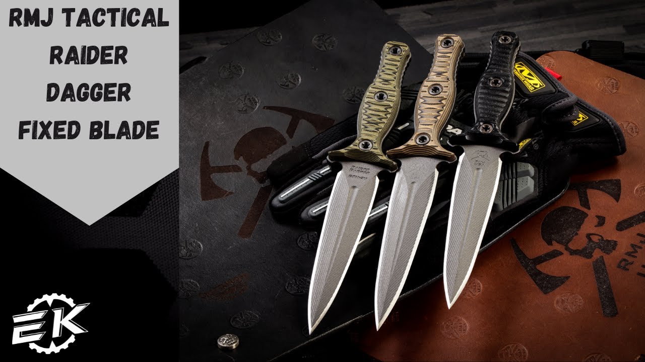 RMJ Tactical Raider Dagger Fixed Blade Knife