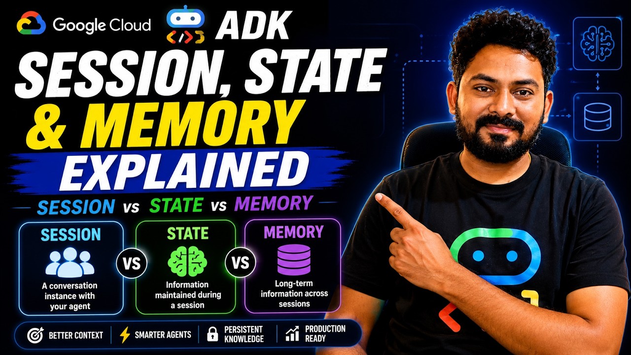 Google ADK Session & State Management Explained  - Session,State & Memory