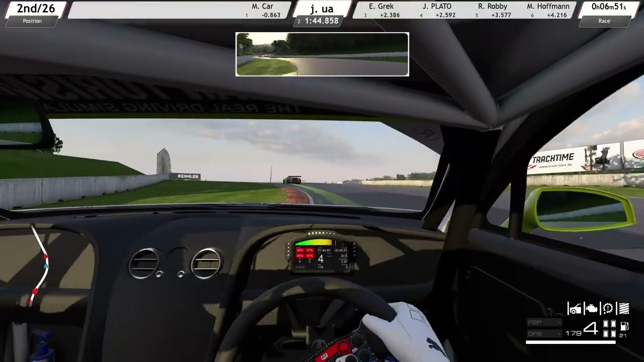 Again a super-powerful Сorvette =) RaceRoom Racing (Road America) daily race BENTLEY CONTINENTAL GT3