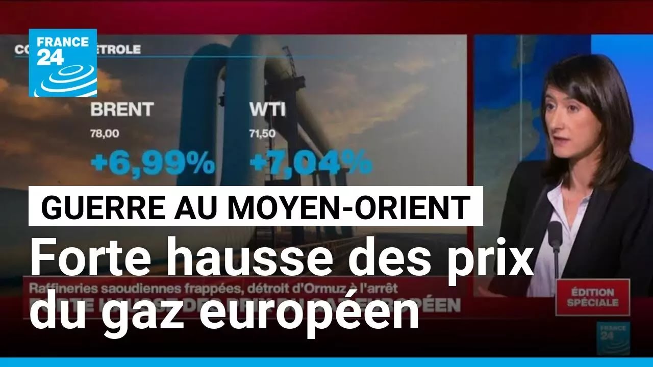 Frappes sur les infrastructures du Golfe, blocage d'Ormuz : forte hausse des prix du gaz européen