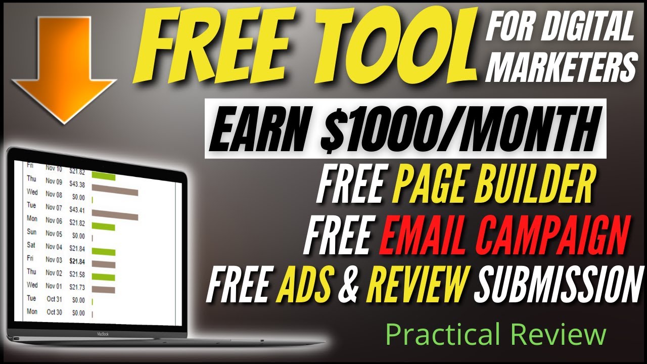 A FREE TOOL For Digital Marketers | Free Ads | FREE Email Campaign | FREE Page Builder And Hosting