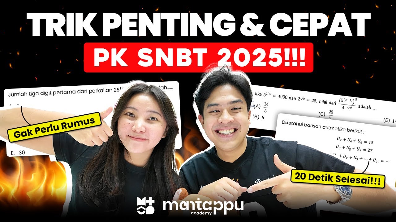 TRIK CEPAT PENGETAHUAN KUANTITATIF SNBT 2025! WAJIB TAHU!! | JEROME POLIN MANTAPPU ACADEMY