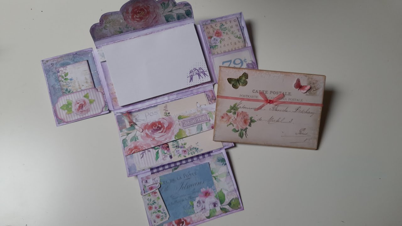 Enveloppes décorées avec carnets: tuto et présentation