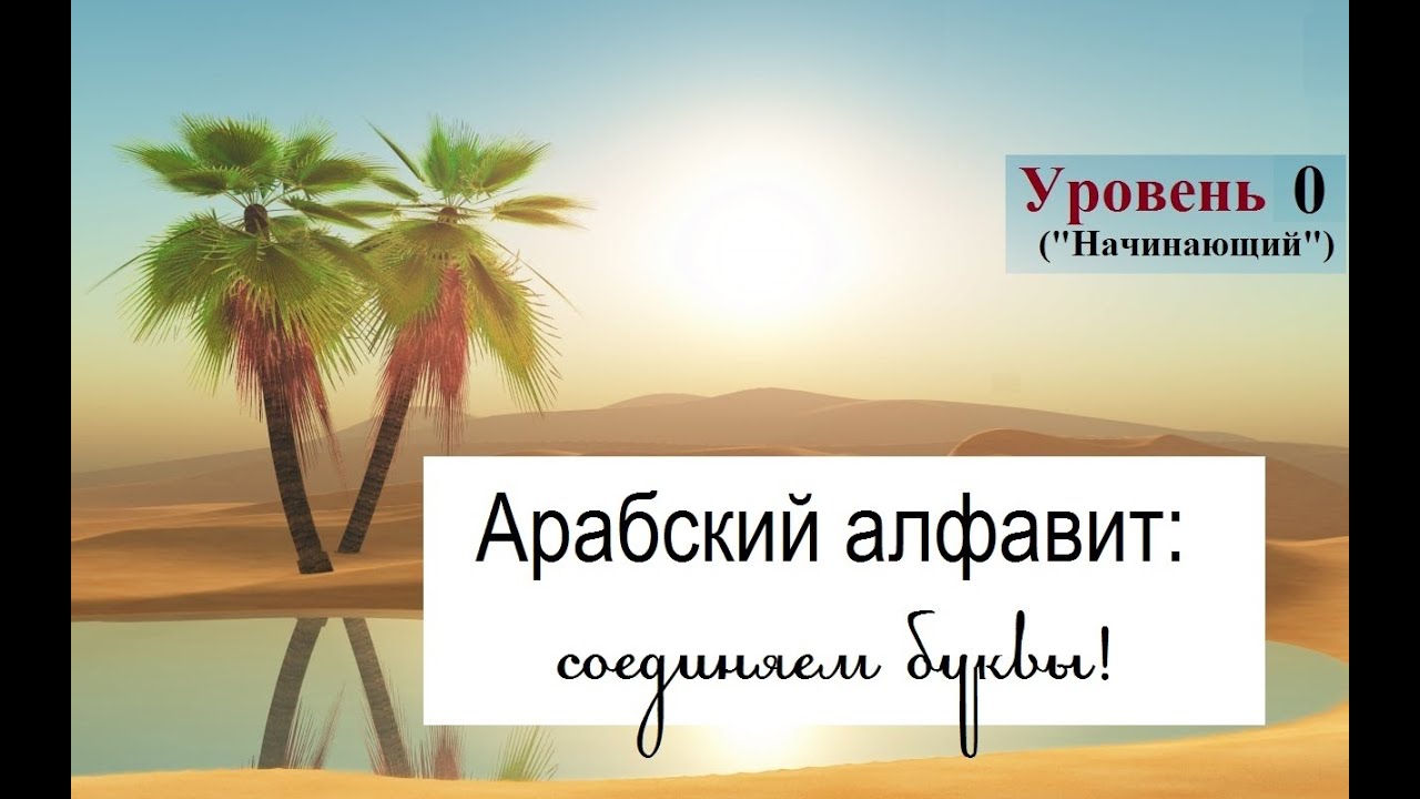 Арабский алфавит: соединяем буквы в слова!