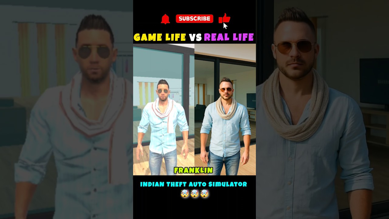 Game Life Vs Real Life Indian Theft Auto Simulator 🤩 