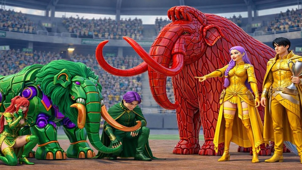 Rumi y su elefante Rubí contra la malvada Mira