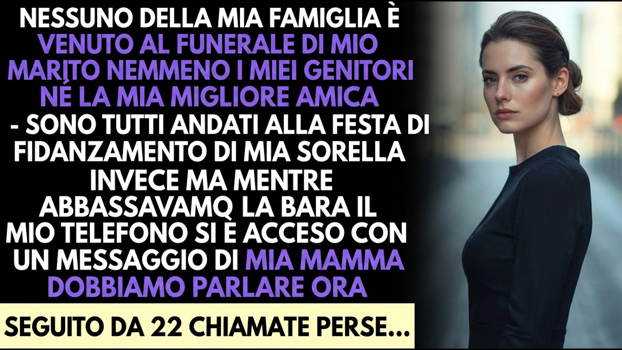 Nessuno venne al funerale di mio marito—nemmeno i miei genitori o la mia migliore amica…