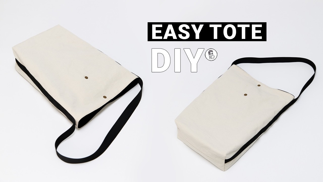 EASY DIY Shoulder Tote Bag | Простой DIY Урок Пошива Сумки Тоут | Проект для Начинающих