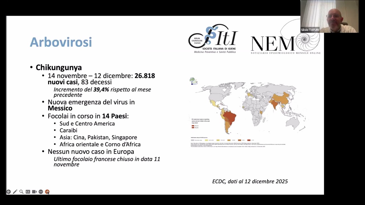 NEMO - Notiziario Epidemiologico Mensile Online - 13 gennaio 2026