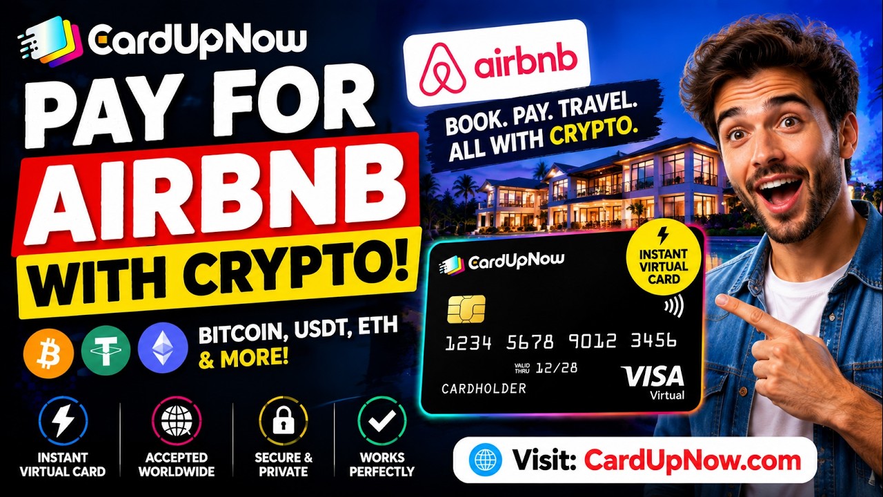 How to Pay for Airbnb with Crypto (Bitcoin, USDT & Ethereum) Using a Virtual Card