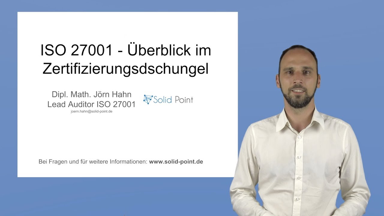 ISO 27001 - Wir wollen ein Zertifikat!