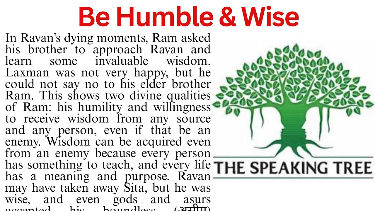 Power of Staying Humble | Motivational Article|Reading Comprehension |Passage Reading| Comprehension
