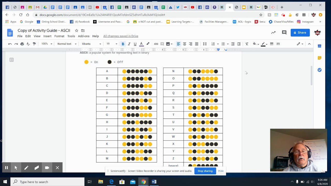 UNIT 5 LESSON 3  ASCII & Binary Representation