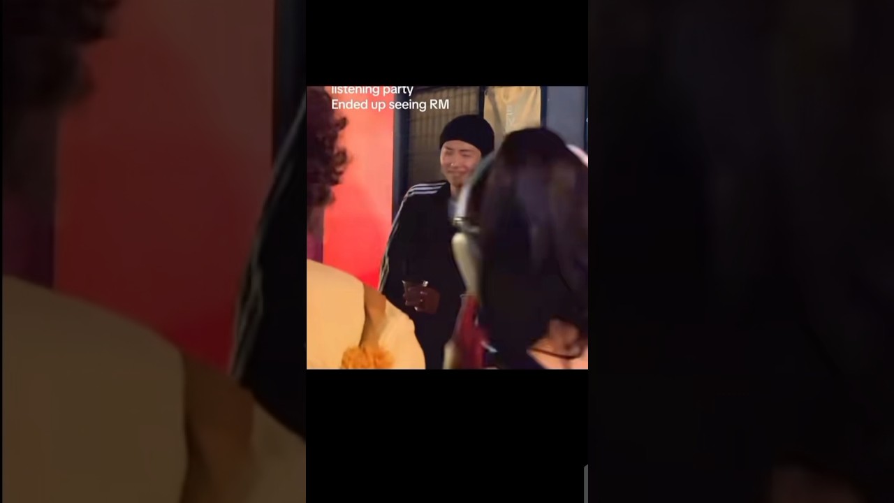 today BTS leader RM see at party 
